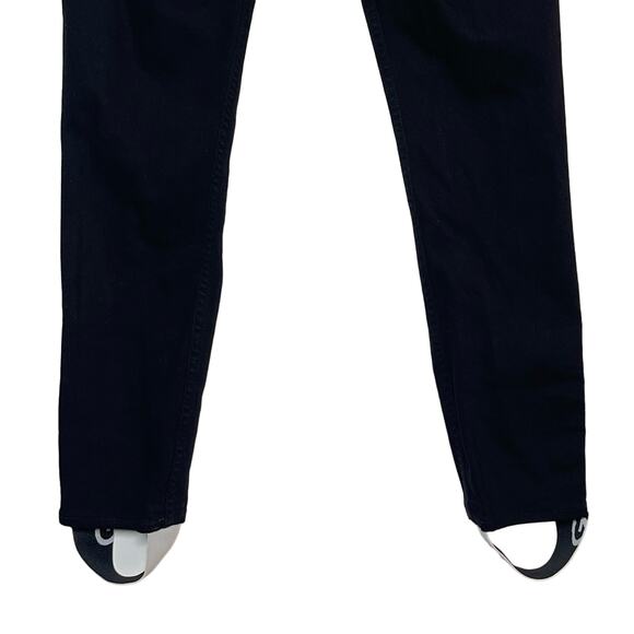 GRLFRND Denim Women's 27 Belluci Logo Spell Out Stirrup Jeans Black - Picture 7 of 9